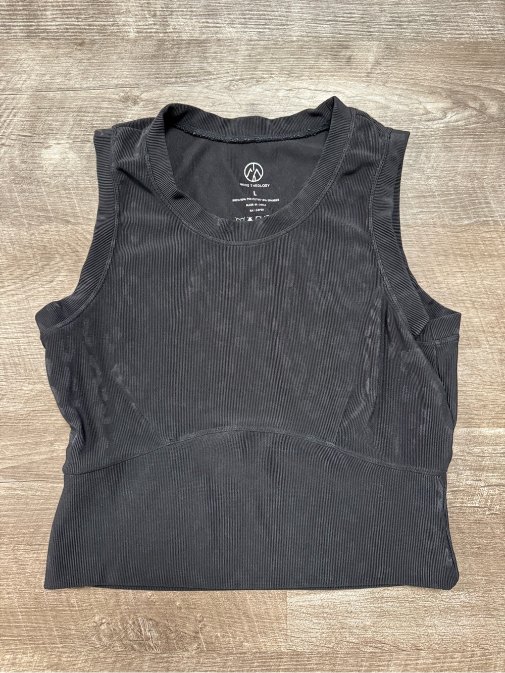 Move Theology Black Workout Tank Top Size Large